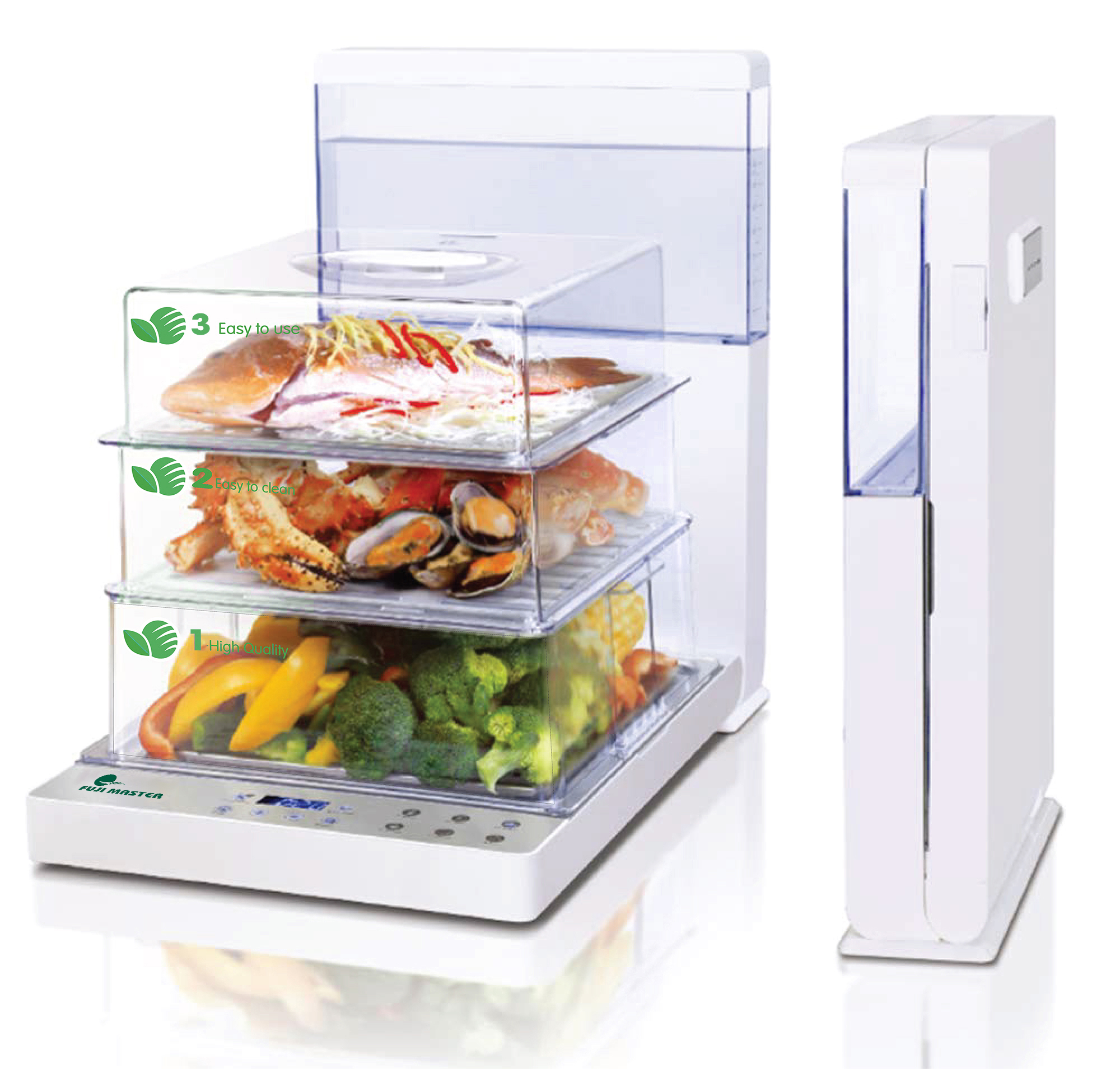 Máy hấp gấp gọn 3 tầng Fuji Master FJM-1604