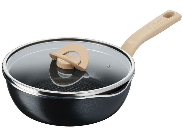 Chảo nồi có nắp Tefal đa năng 3 trong 1 G1662524 đen