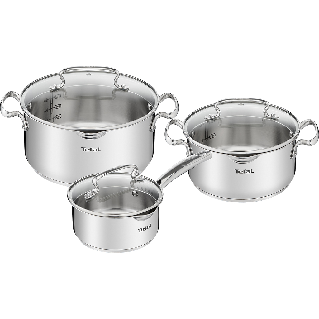 Bộ 3 nồi inox Tefal Duetto Plus 16/20/24 (G719S674)