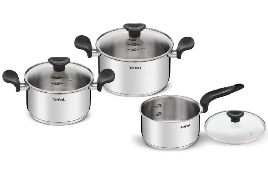 Bộ nồi inox Tefal Primary 16/20/24cm (E3086S74)