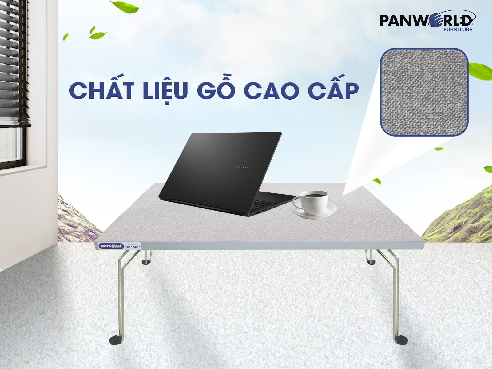 BÀN GẤP GỌN HÌNH CHỮ NHẬT PANWORLD PW-TS4