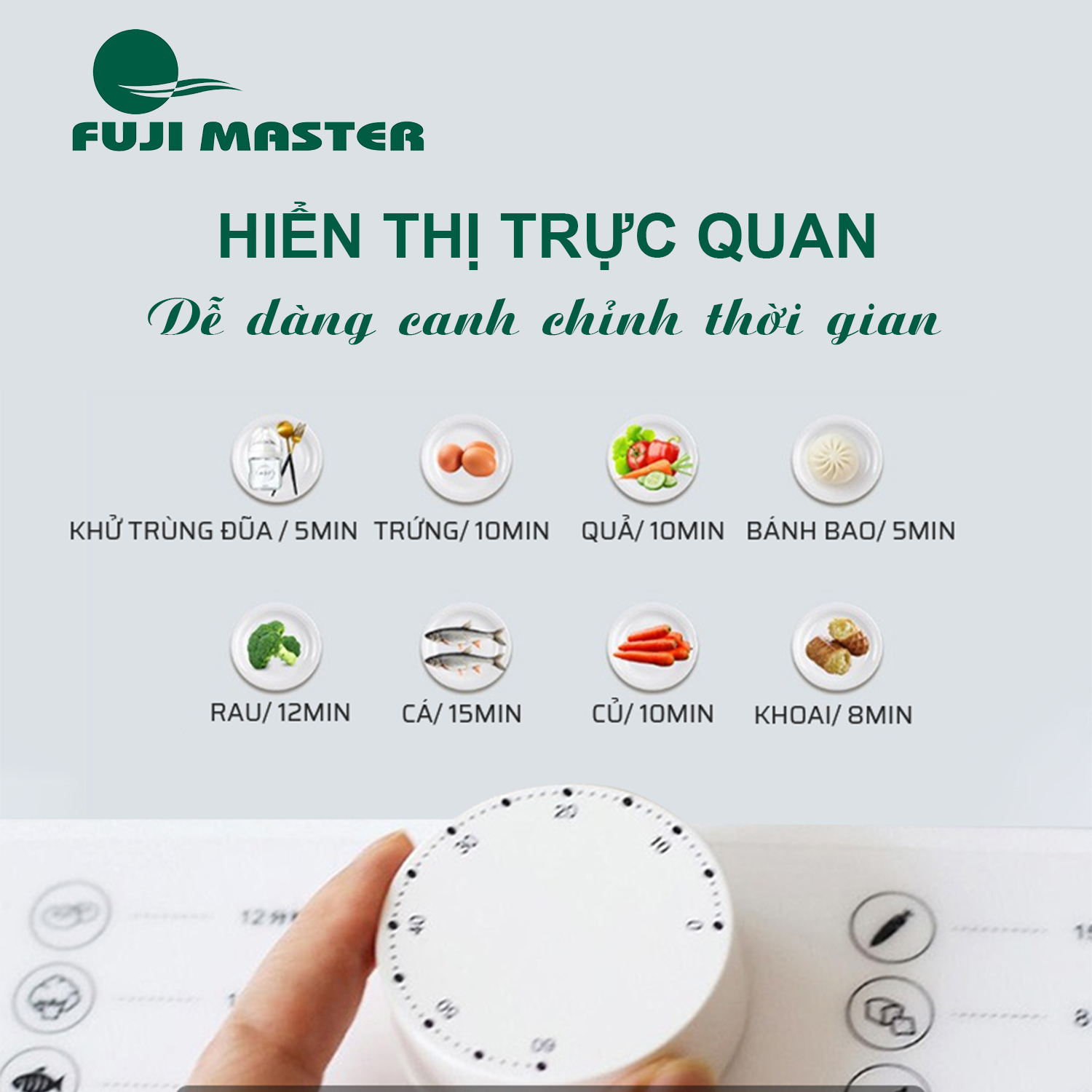 Máy hấp gấp gọn 3 tầng Fuji Master FJM-1604