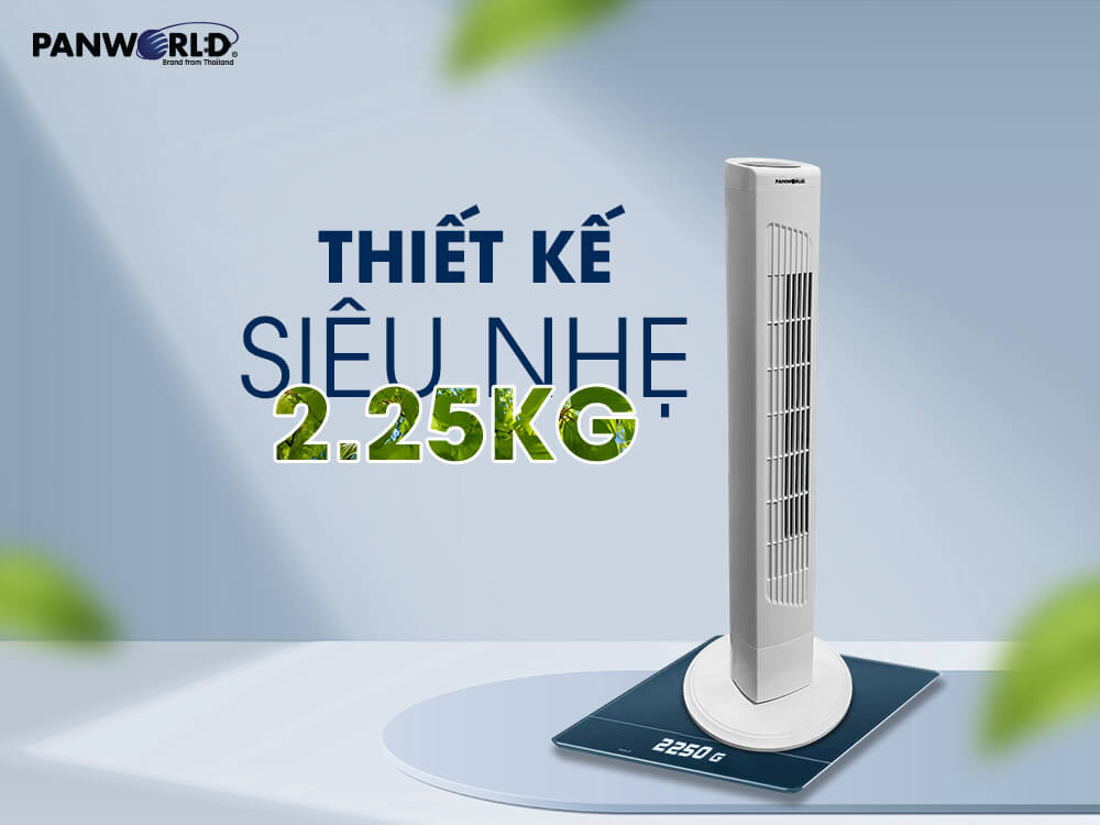 Quạt Tháp Không Cánh Cao Cấp Eco Chill Panworld PW-2213