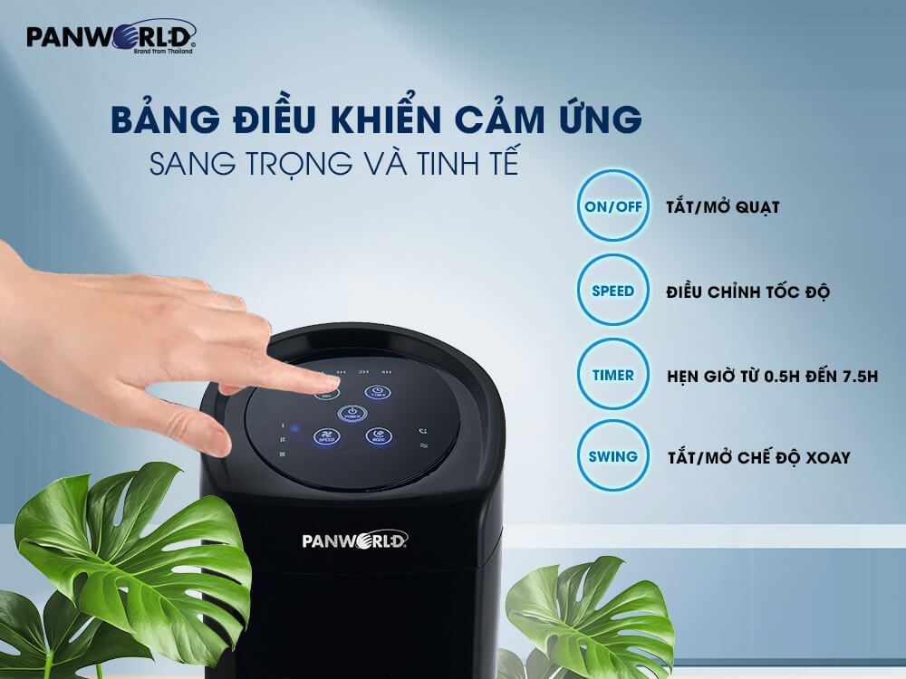 Quạt Tháp Không Cánh Cao Cấp Eco Chill Panworld PW-2213