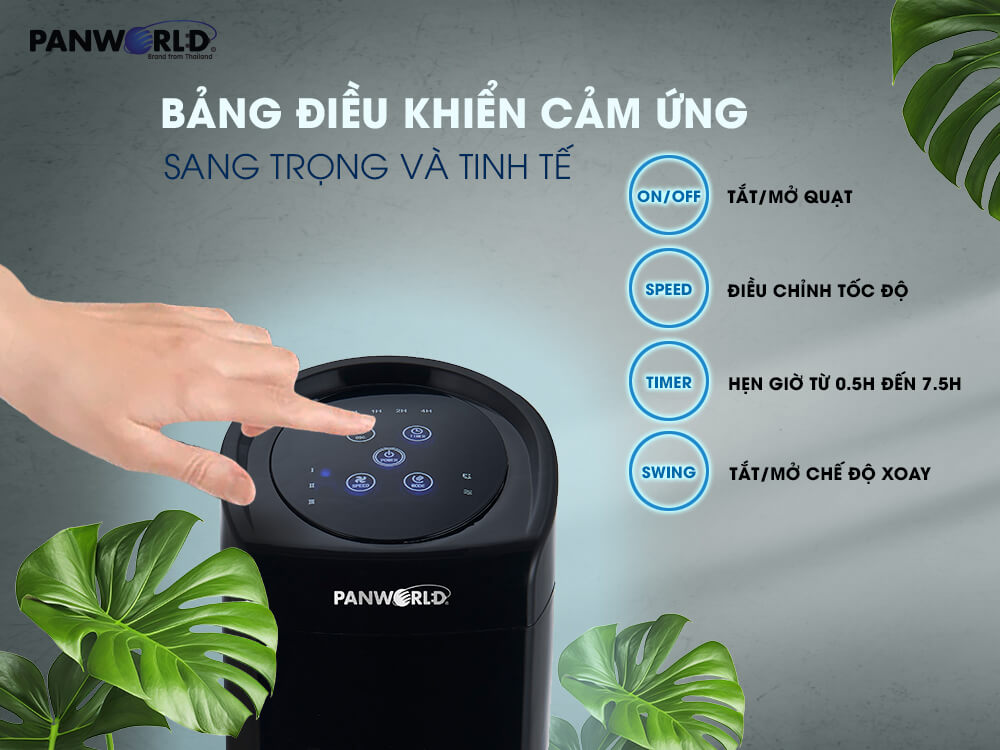 Quạt Tháp Không Cánh Cao Cấp Panworld Eco Chill PW-2224