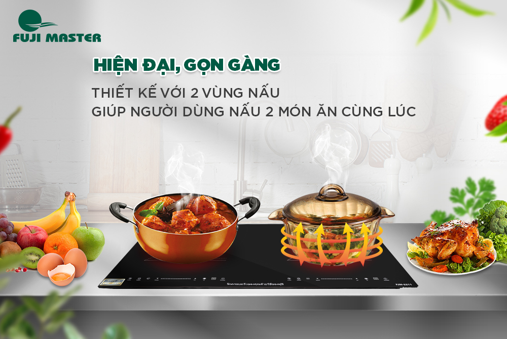Bếp Điện Từ Đôi Fuji Master FJM-2211