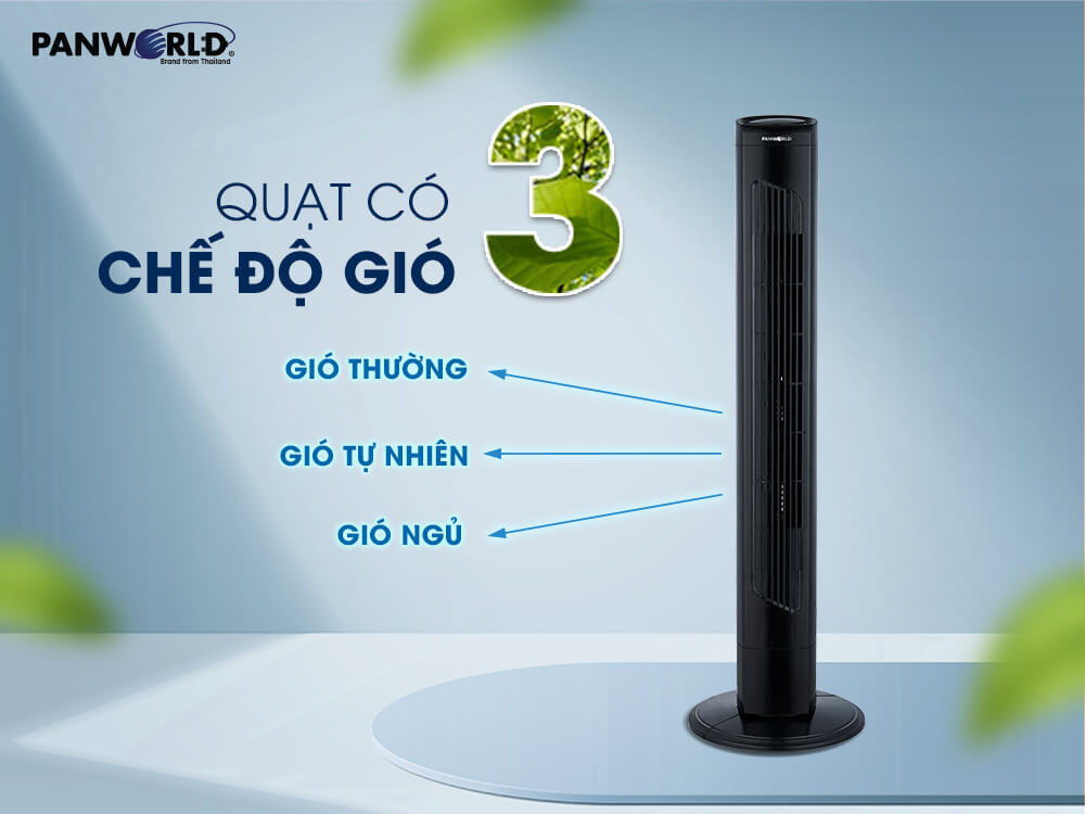 Quạt Tháp Không Cánh Cao Cấp Eco Chill Panworld PW-2213