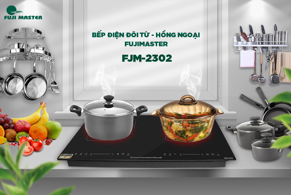 Bếp Đôi Từ – Hồng Ngoại Fuji Master FJM-2302