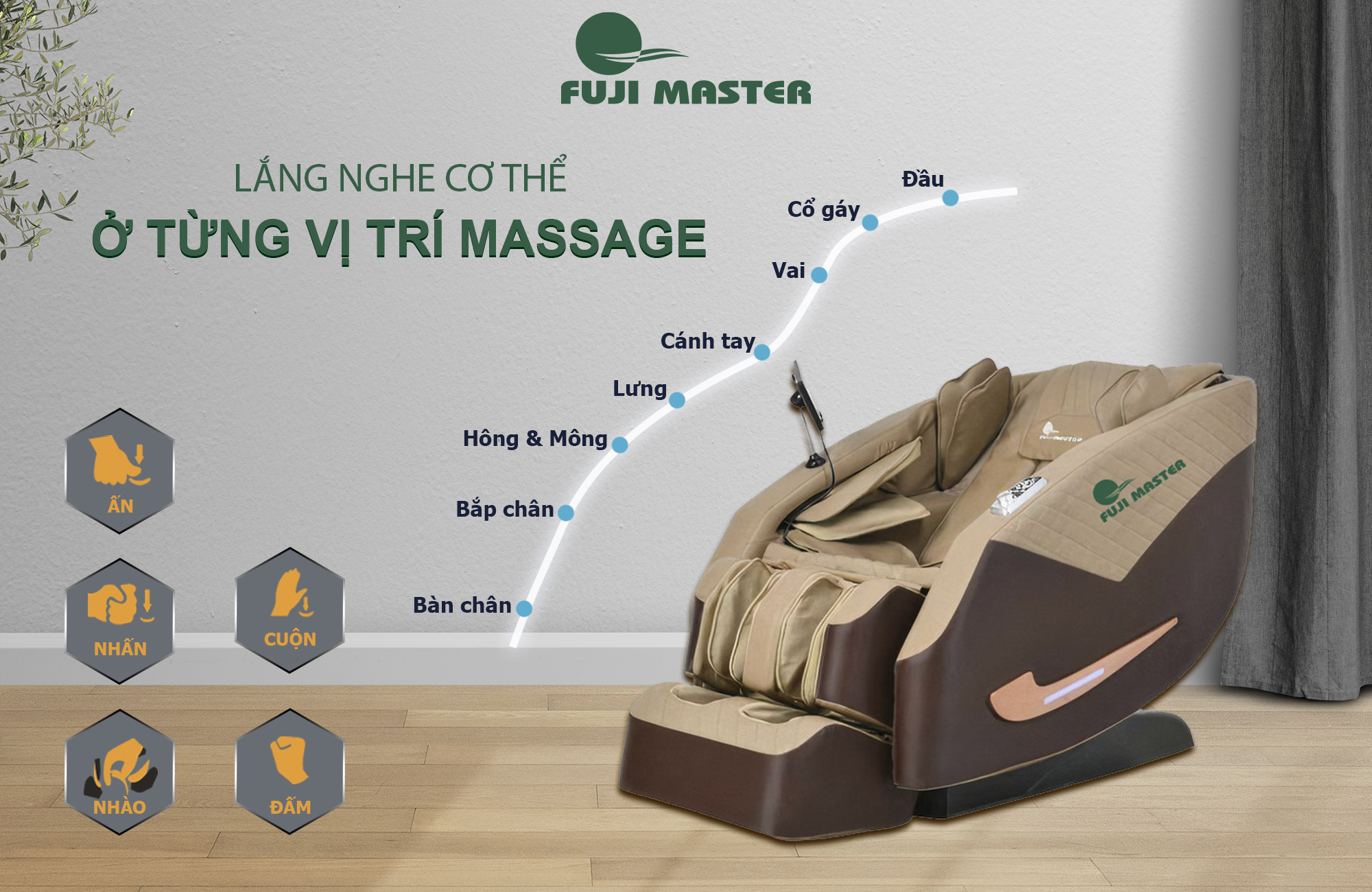 Ghế Massage toàn thân Fuji Master FJM-2164