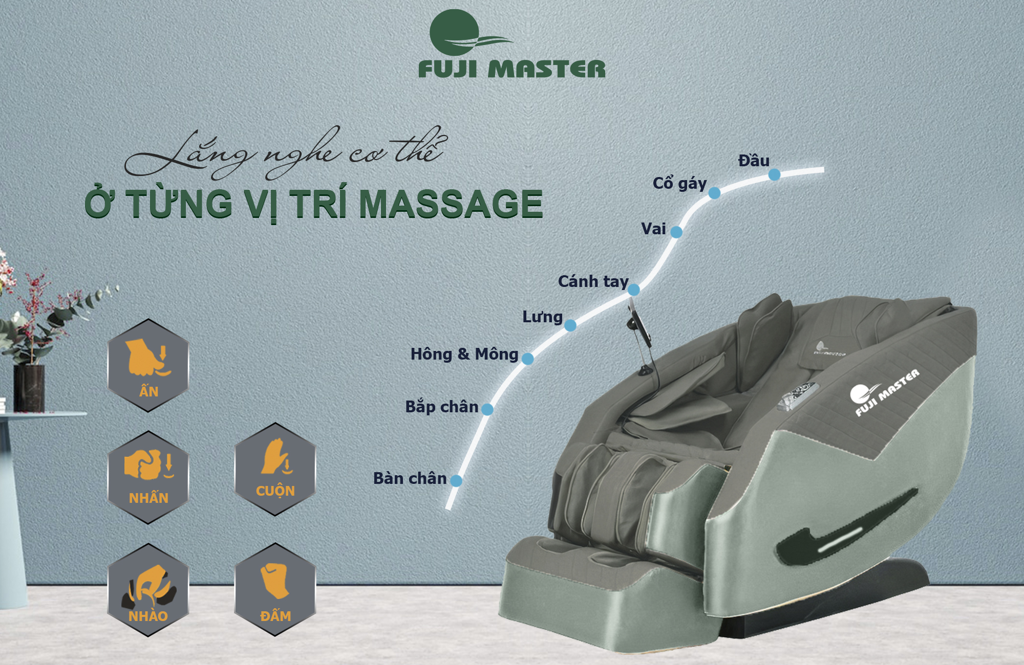 Ghế Massage toàn thân Fuji Master FJM-2162