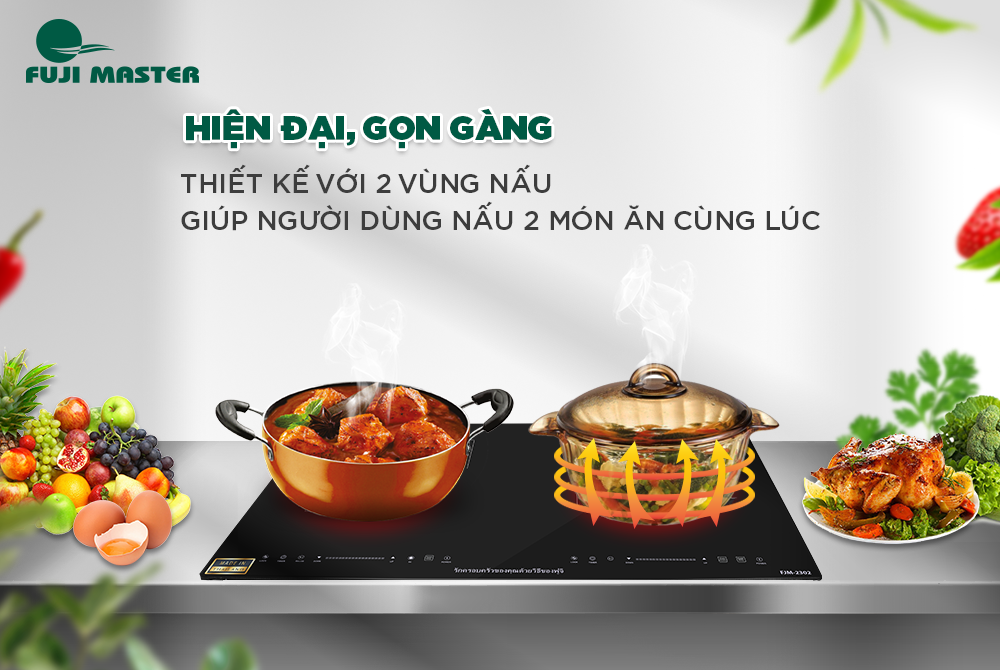 Bếp Đôi Từ – Hồng Ngoại Fuji Master FJM-2302