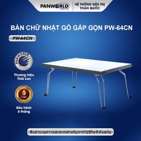 BÀN GỖ CHỮ NHẬT GẤP GỌN PANWORLD PW-64CN
