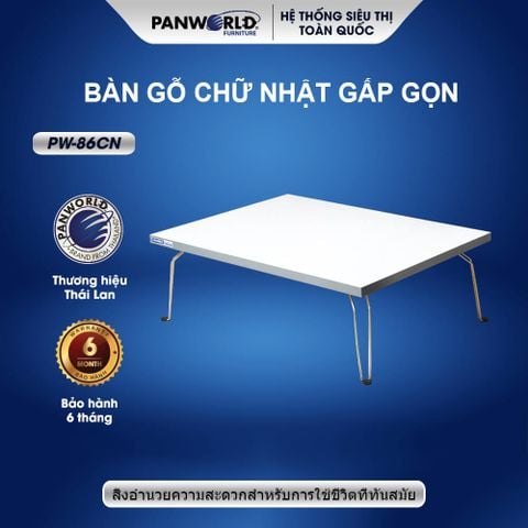 BÀN GỖ CHỮ NHẬT GẤP GỌN NGỒI BỆT PW-86CN