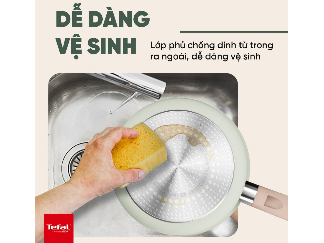 Nồi cán dài/ quánh Tefa So Matcha 18cm (G1792395)