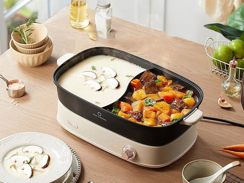 Nồi lẩu điện hai ngăn Bear DHG-D65A1