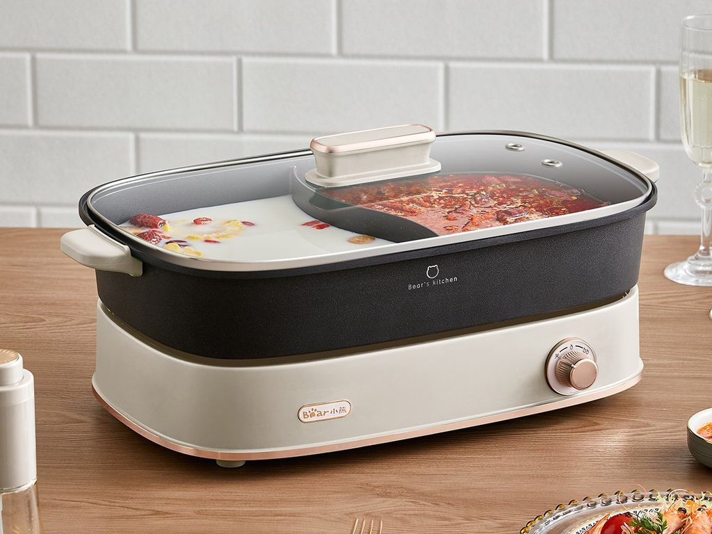 Nồi lẩu điện hai ngăn Bear DHG-D65A1