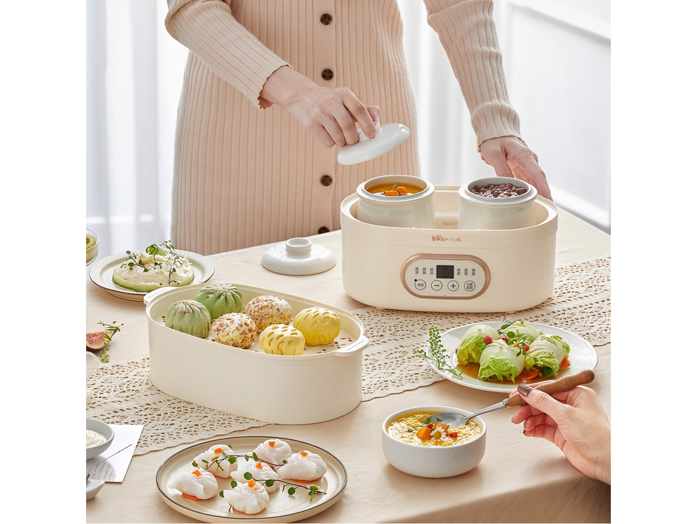 Nồi Nấu Chậm Đa Năng Bear DDZ-C10V1