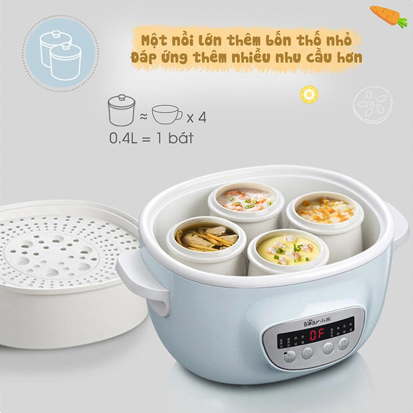 Nồi nấu chậm Bear SUBE003 (2,5 lít)