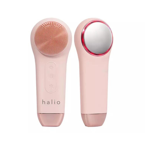 Máy rửa mặt massage tích hợp liệu pháp ánh sáng và nhiệt Halio 5 in 1 - Peach Fuzz