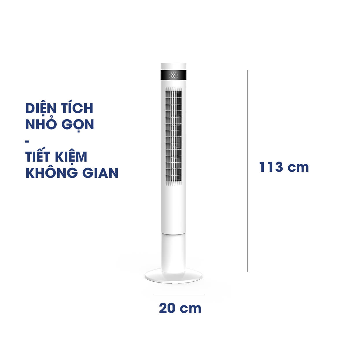 Quạt Tháp Không Cánh Cao Cấp Xoay 90 Độ Điều Khiển Từ Xa Panworld Thái Lan PW-8207 (B-W)