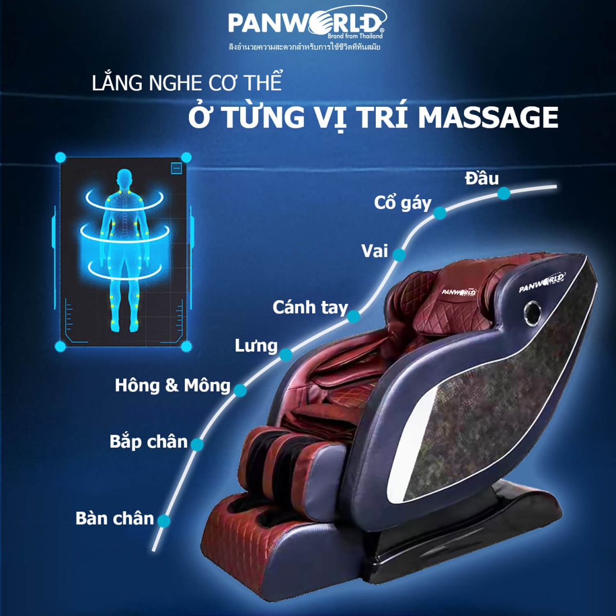 Ghế Massage Panworld PW-5599