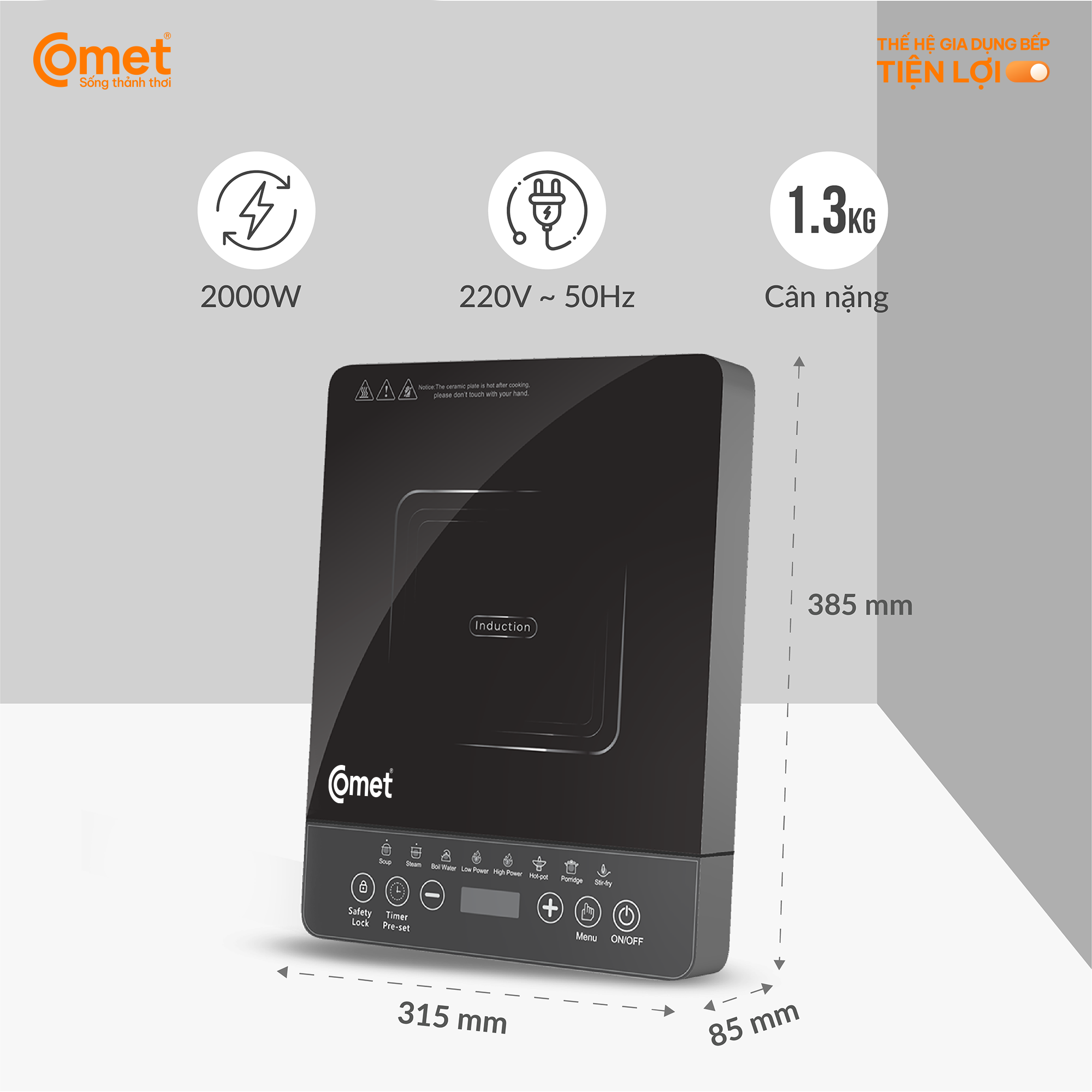 BẾP TỪ ĐƠN COMET CM5415