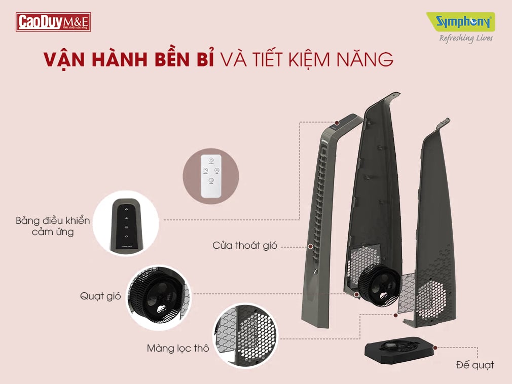 Quạt tháp cao cấp SYMPHONY SPN-23i