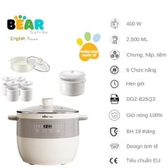 Nồi nấu chậm đa năng Bear DDZ-B25Q3