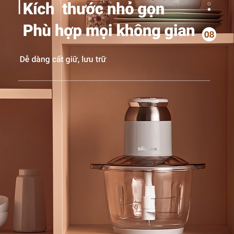 Máy xay thực phẩm đa năng Bear QSJ-D03D7