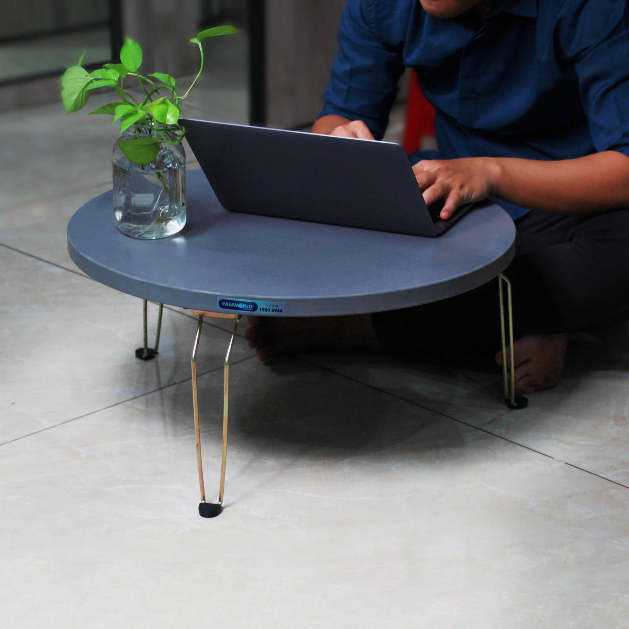 BÀN TRÒN GẤP GỌN NGỒI BỆT CHỐNG THẤM NƯỚC PANWORLD PW-D60T