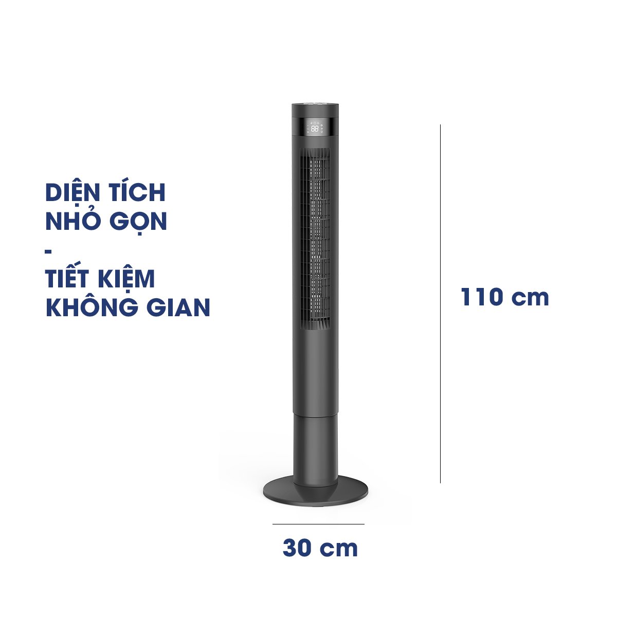 Quạt Tháp Không Cánh Cao Cấp Xoay 90 Độ Điều Khiển Từ Xa Panworld Thái Lan PW-8207 (B-W)