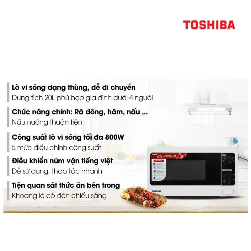 Lò vi sóng Toshiba ER-SM20(W1)VN