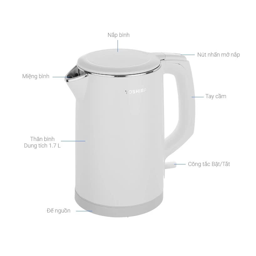 Ấm siêu tốc Toshiba KT-15DS1PV
