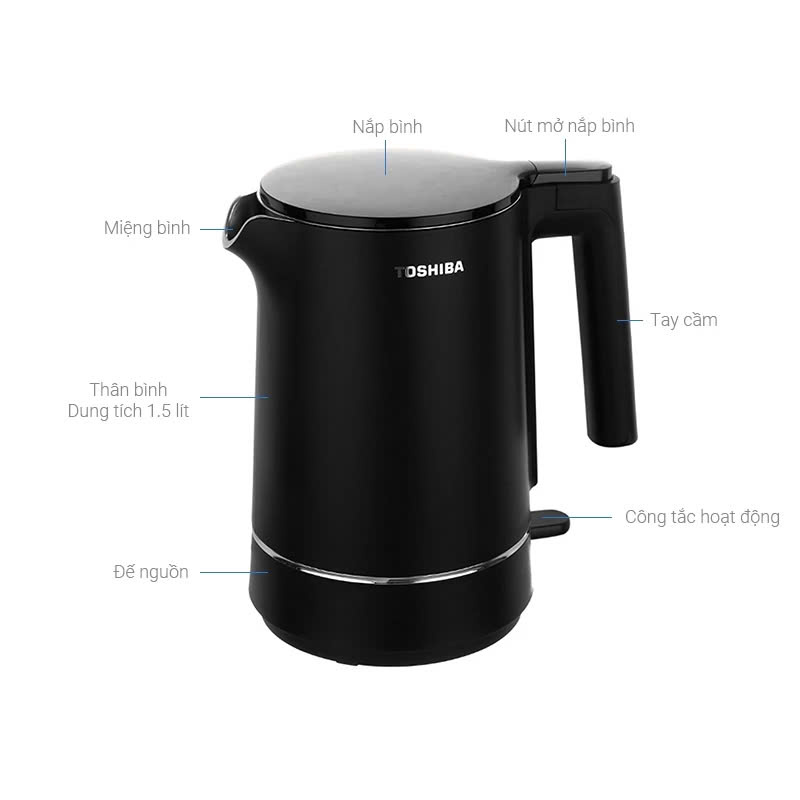 Ấm siêu tốc Toshiba KT-15DS1NV