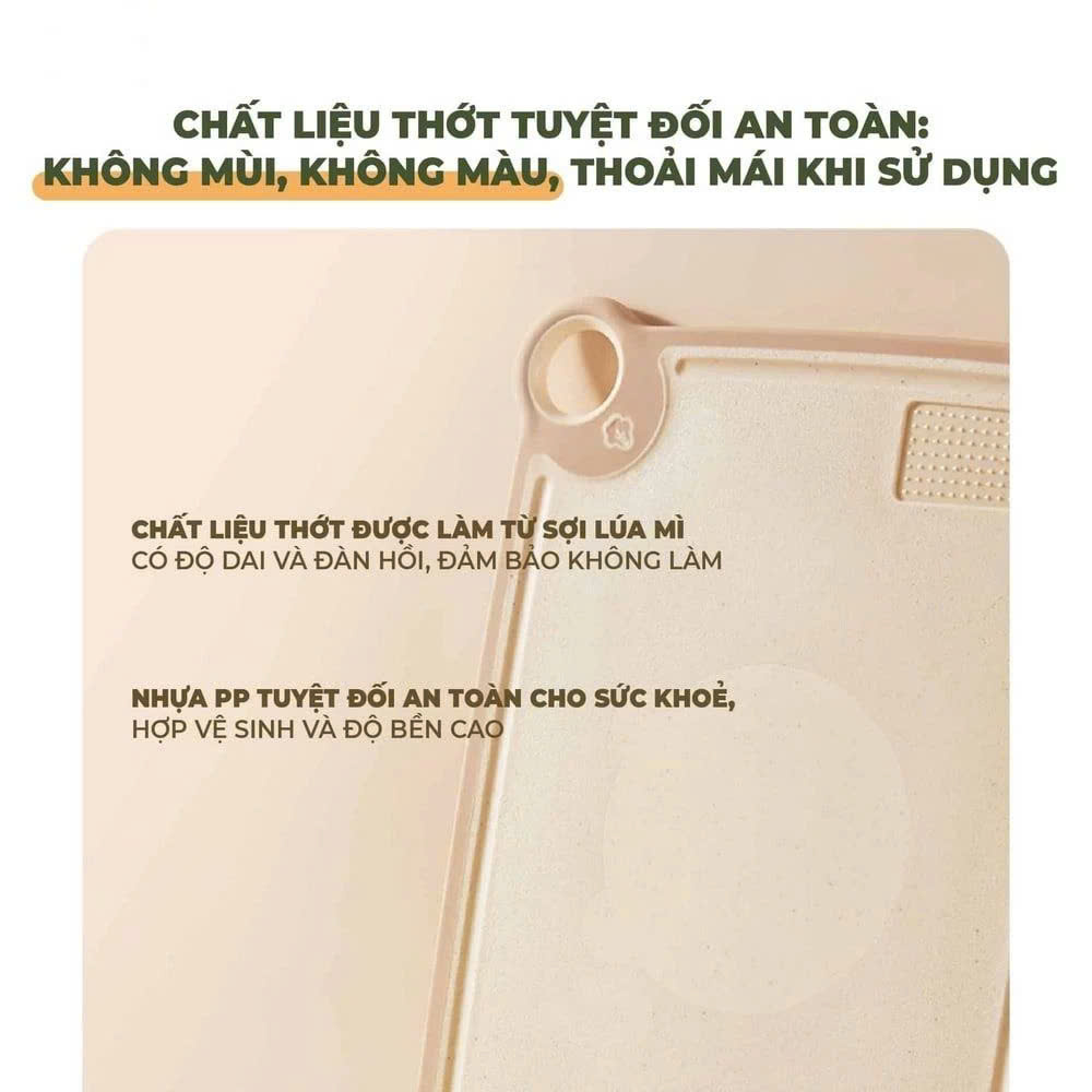 Thớt nhựa kháng khuẩn đa năng size S Bear CX-E0023