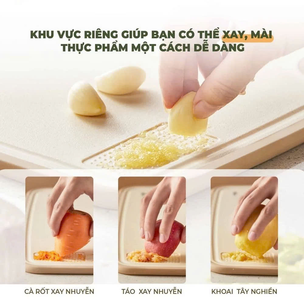 Thớt nhựa kháng khuẩn đa năng size S Bear CX-E0023