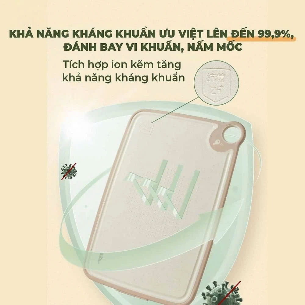 Thớt nhựa kháng khuẩn đa năng size M Bear CX-E0023