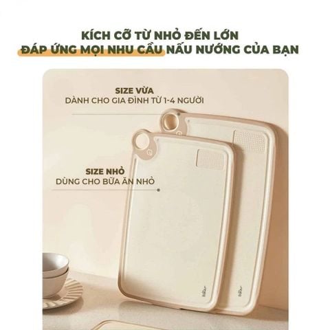 Thớt nhựa kháng khuẩn đa năng size S Bear CX-E0023