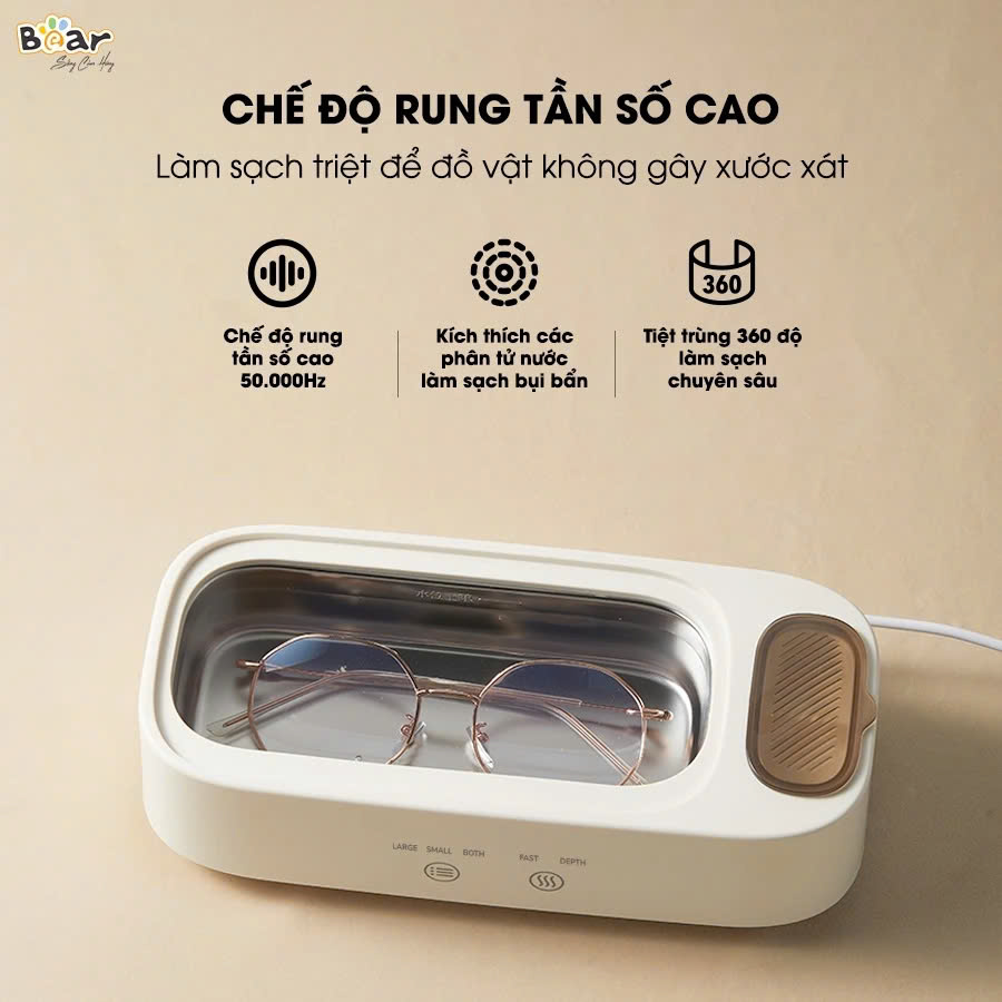 Máy rung làm sạch trang sức bằng sóng âm SB-MR038