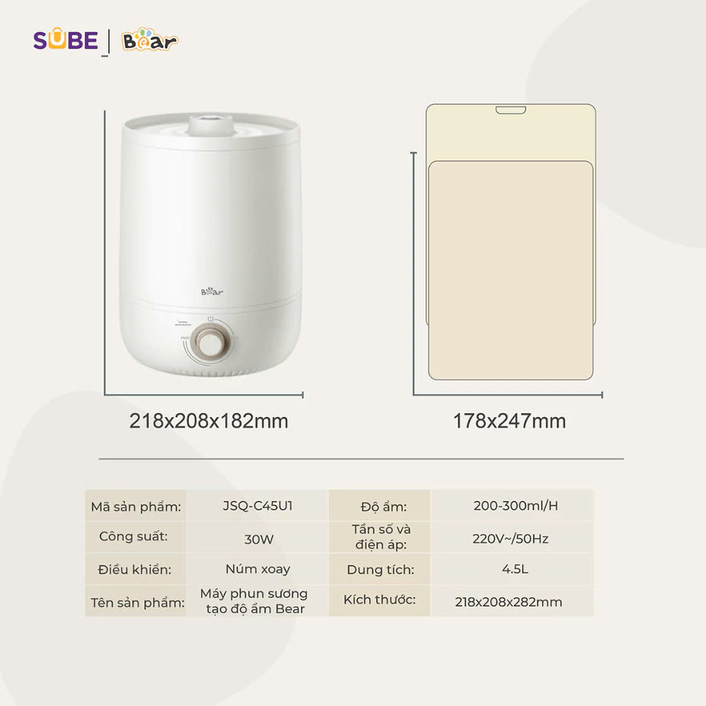 Máy tạo ẩm Bear JSQ-C45U1