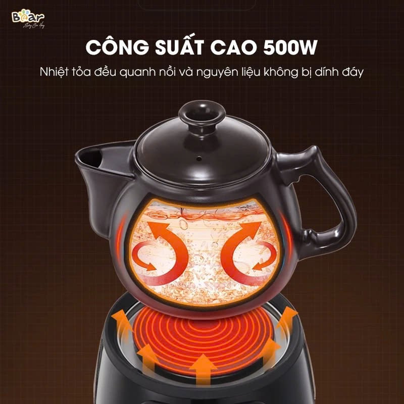 Ấm Sắc Thuốc Bear SB-AST35