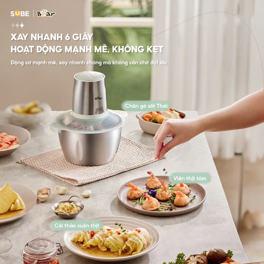 Máy xay thịt Bear CH-4H03F (1,8 lít)