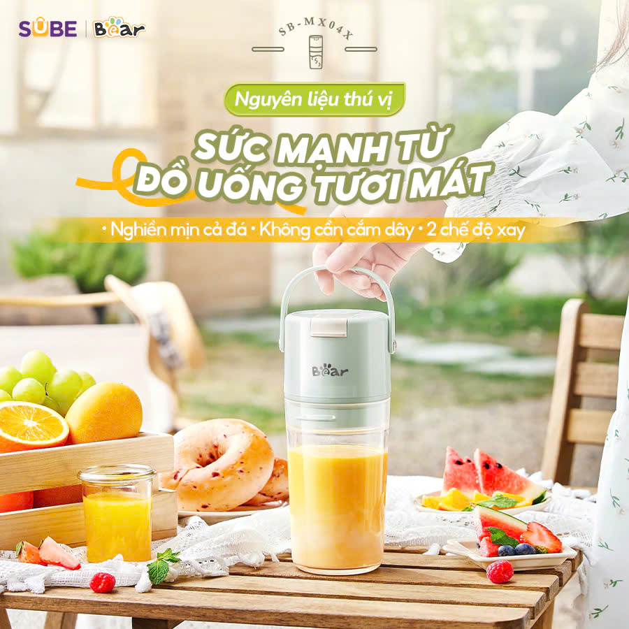 Máy xay sinh tố cầm tay Bear SB-MX04X