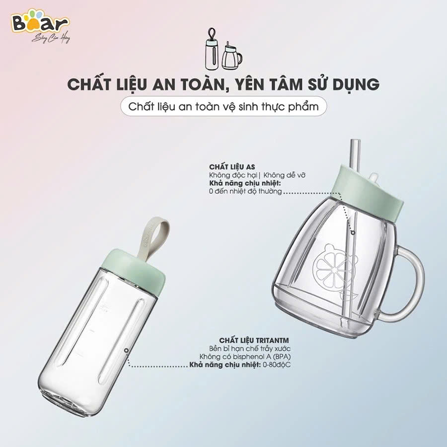 Máy xay sinh tố cầm tay Bear LLJ-D04A1