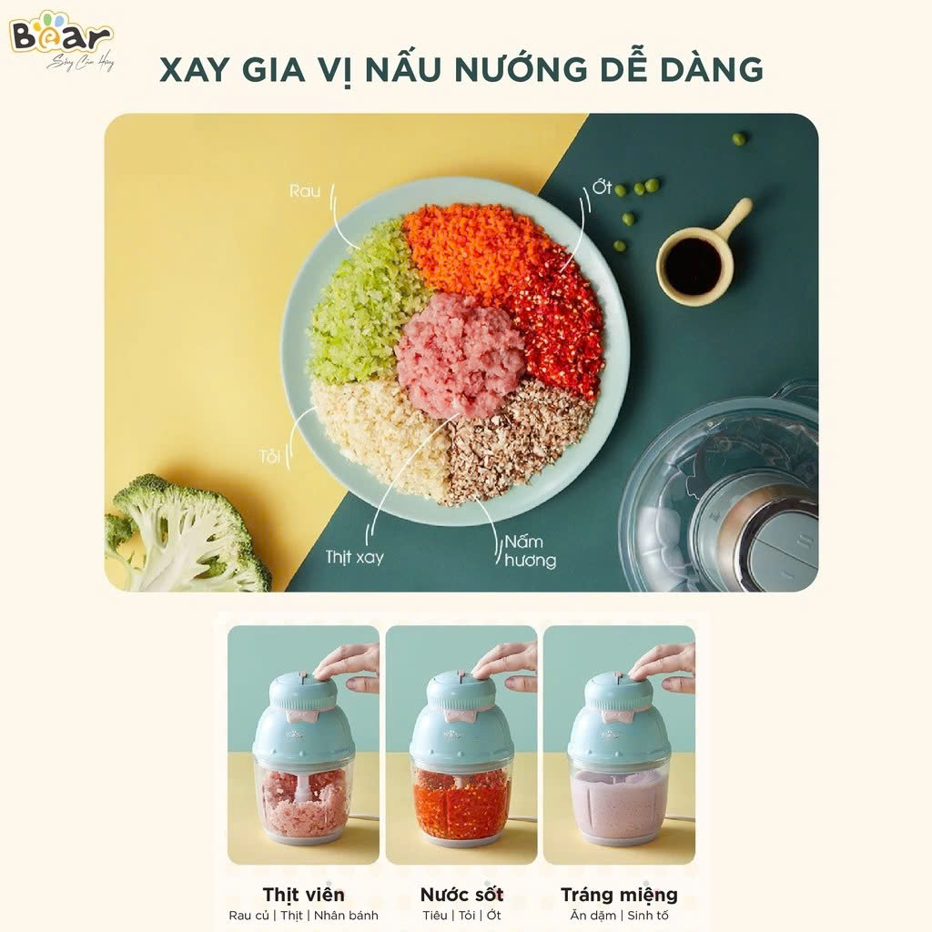 Máy xay ăn dặm Bear GR-B06V1 (0.6 lít)