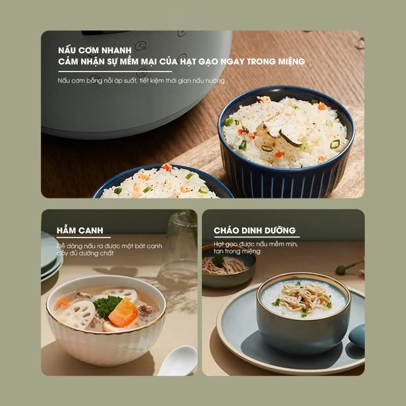 Nồi áp suất điện Bear SB-AS25L (2,5 lít)