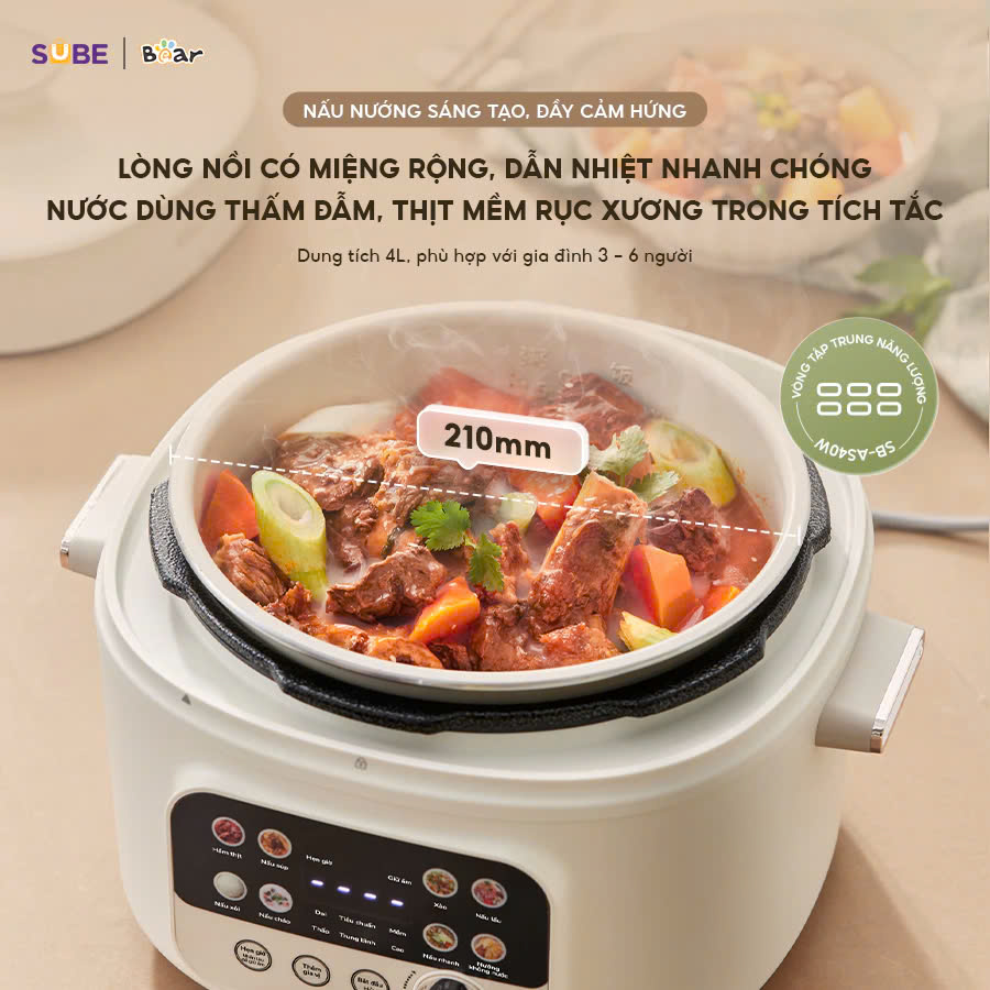 Nồi áp suất Bear SB-AS40W