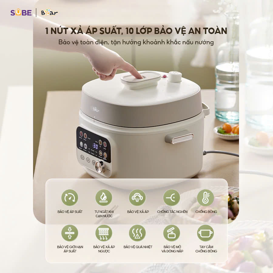 Nồi áp suất Bear SB-AS40W