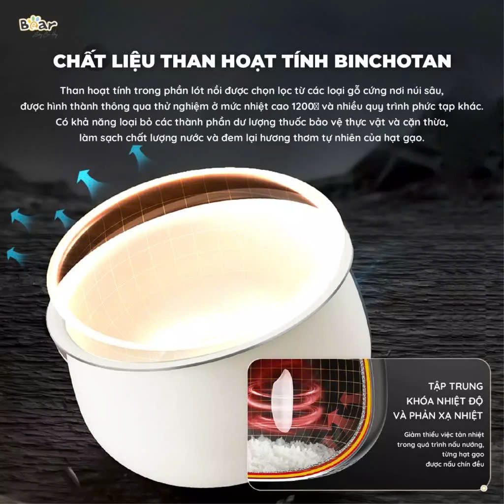 Nồi cơm điện tử Bear SB-NC30B (3 lít)