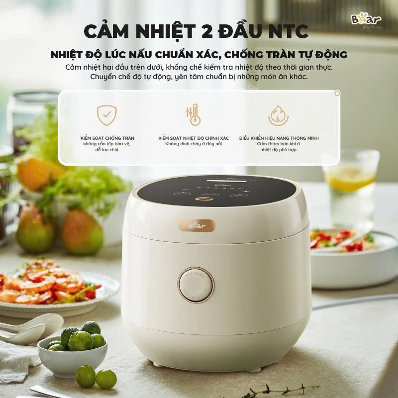 Nồi cơm điện tử Bear SB-NC30B (3 lít)